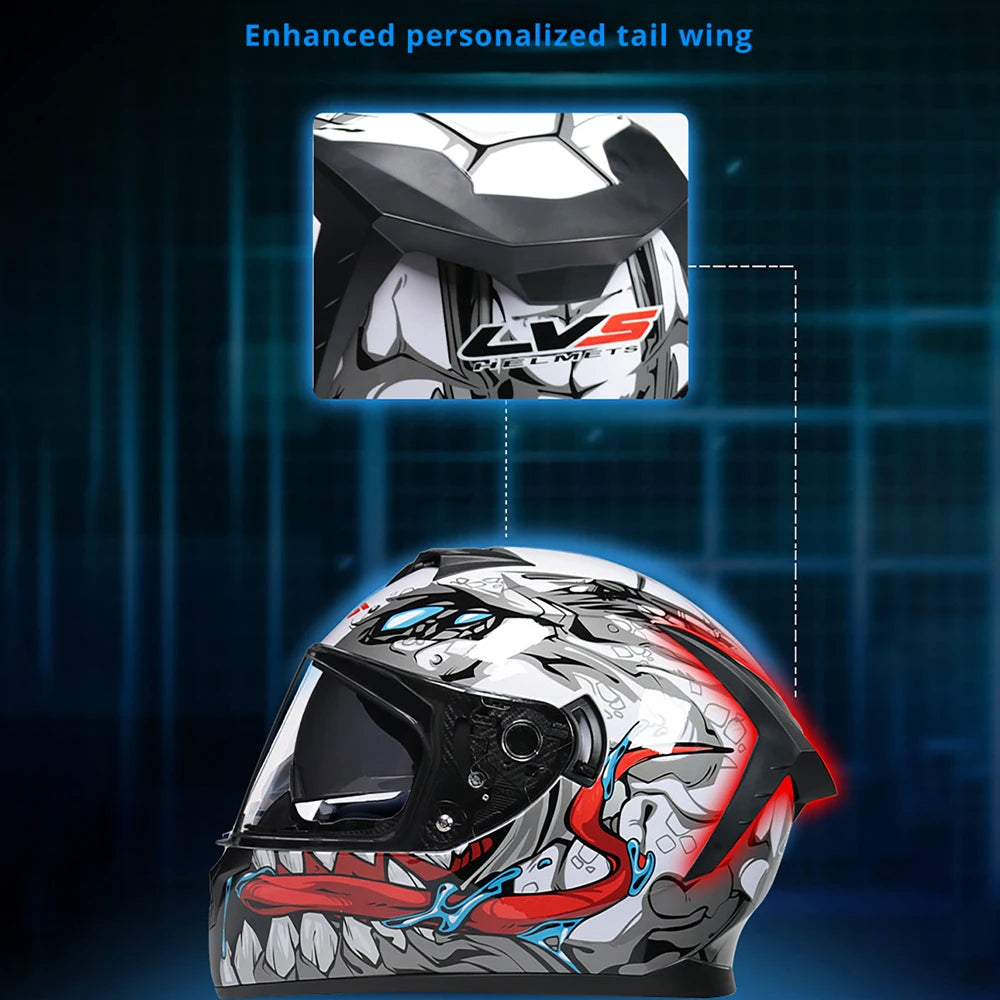 Carbon Fiber Full Face Motorcycle Helmet DOT Approved - Street Dreams USA