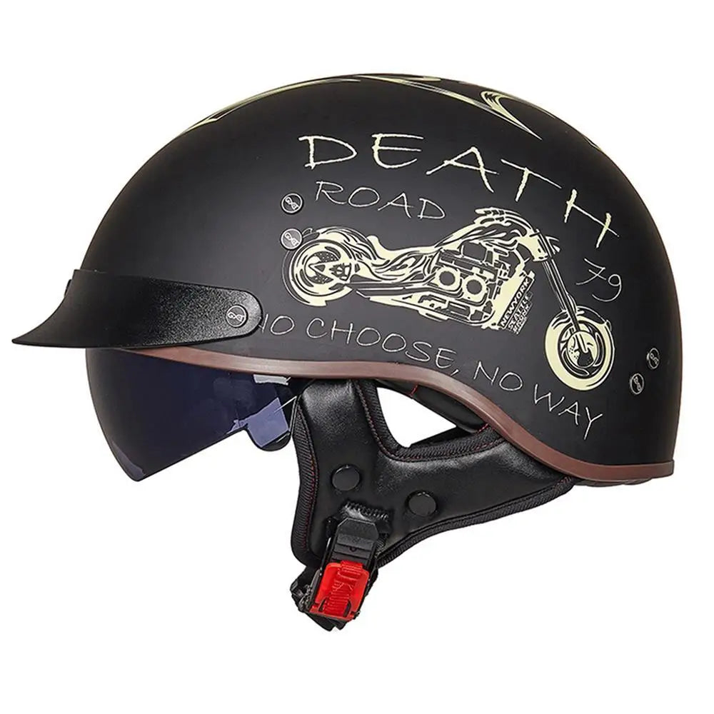 Classic Half Face Motorcycle Helmet - Bike Safety Gears Online