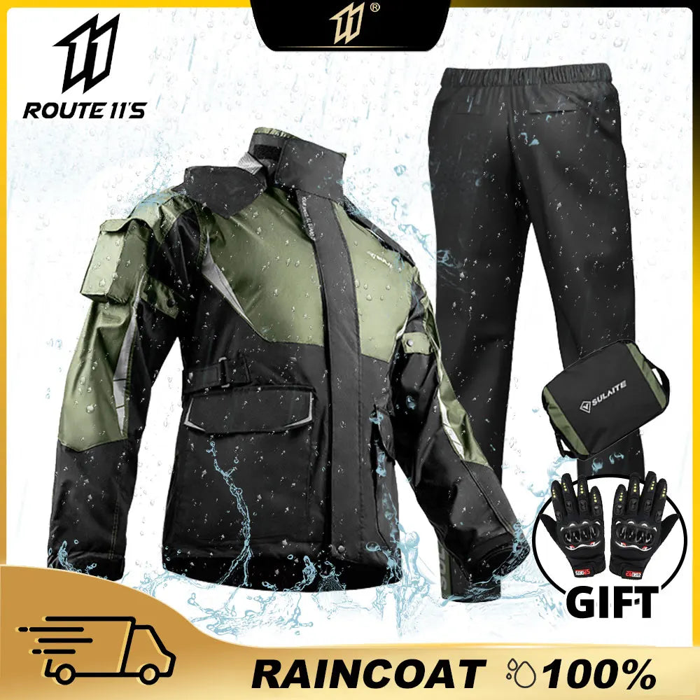 HEROBIKER Unisex Reflective Motorcycle Rain Gear - Street Dreams USA