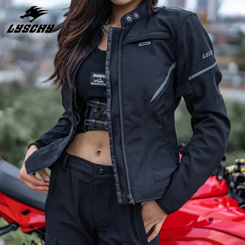 Women's Reflective & Waterproof Winter Motorcycle Jacket - Street Dreams USA