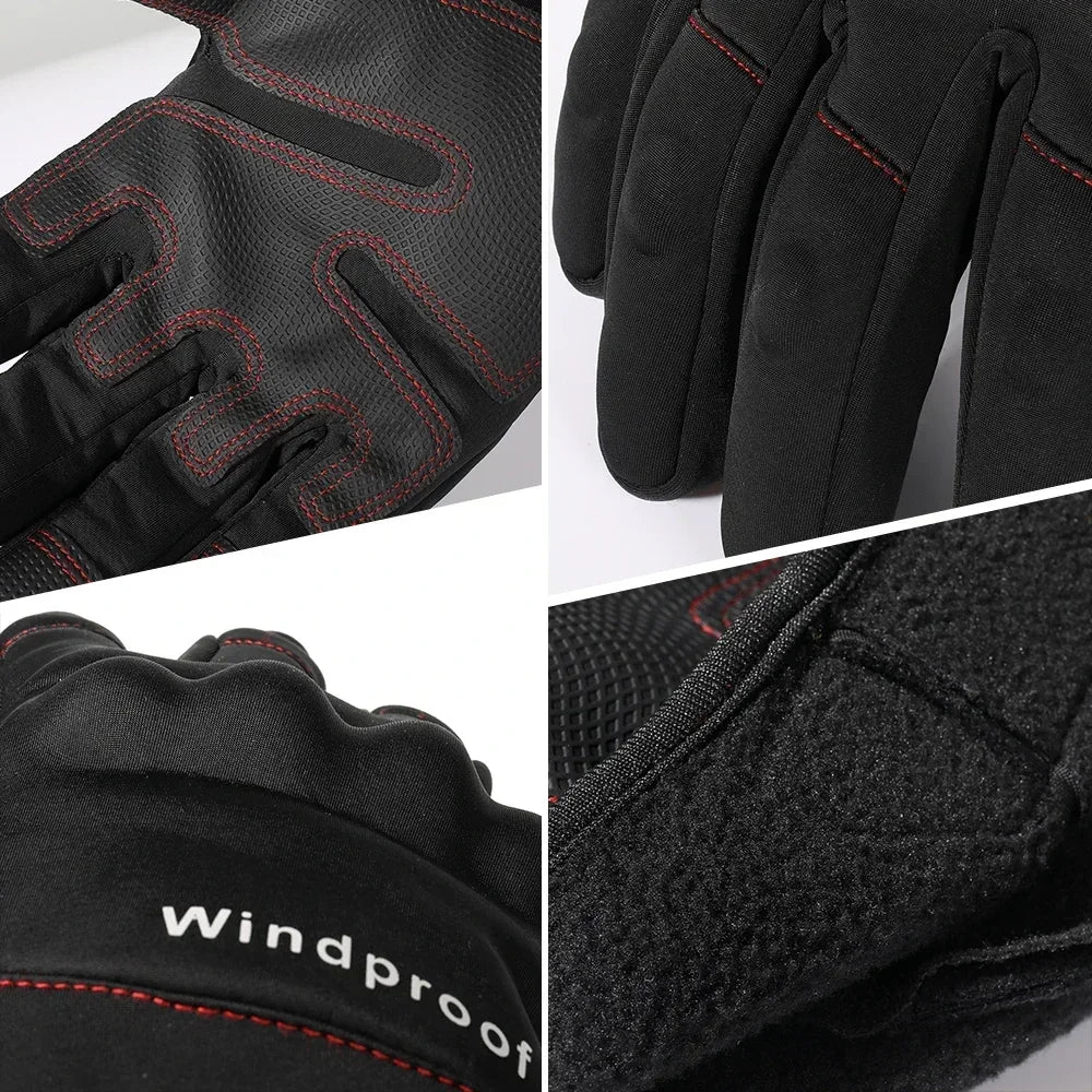 Thermal Windproof and Screen Touch Winter Motorcycle Gloves - Street Dreams USA