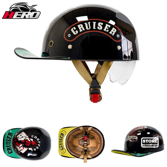 Half Face Motorcycle Helmet - Unisex Baseball Helmet Online