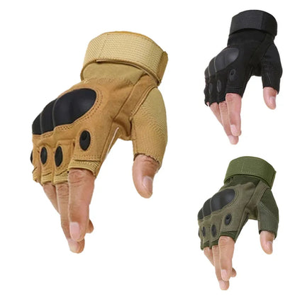 Half Finger Unisex Motorcycle Gloves - Outdoor Bike, Hunting Gloves