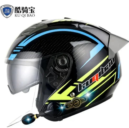 3/4 Motorcycle Helmet with Bluetooth and Detachable Liner Online