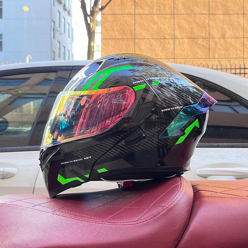 Modular Flip-up Full Face Helmet - Unisex Motorcycle Helmet Online