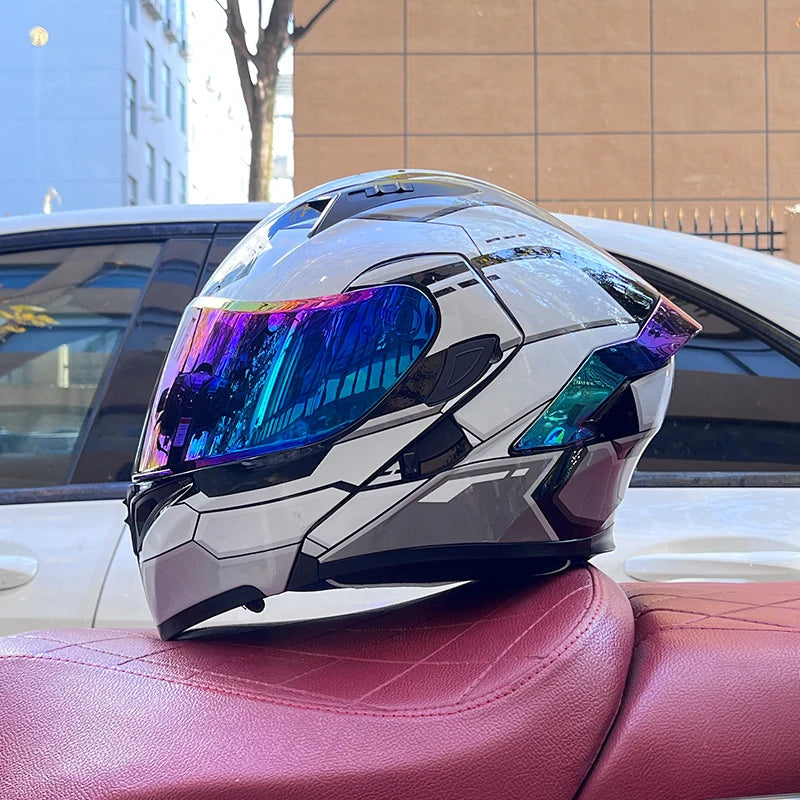 Modular Flip-up Full Face Helmet - Unisex Motorcycle Helmet Online