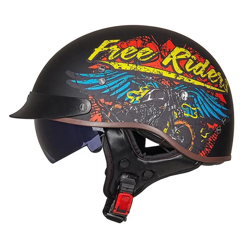 Classic Half Face Motorcycle Helmet - Bike Safety Gears Online