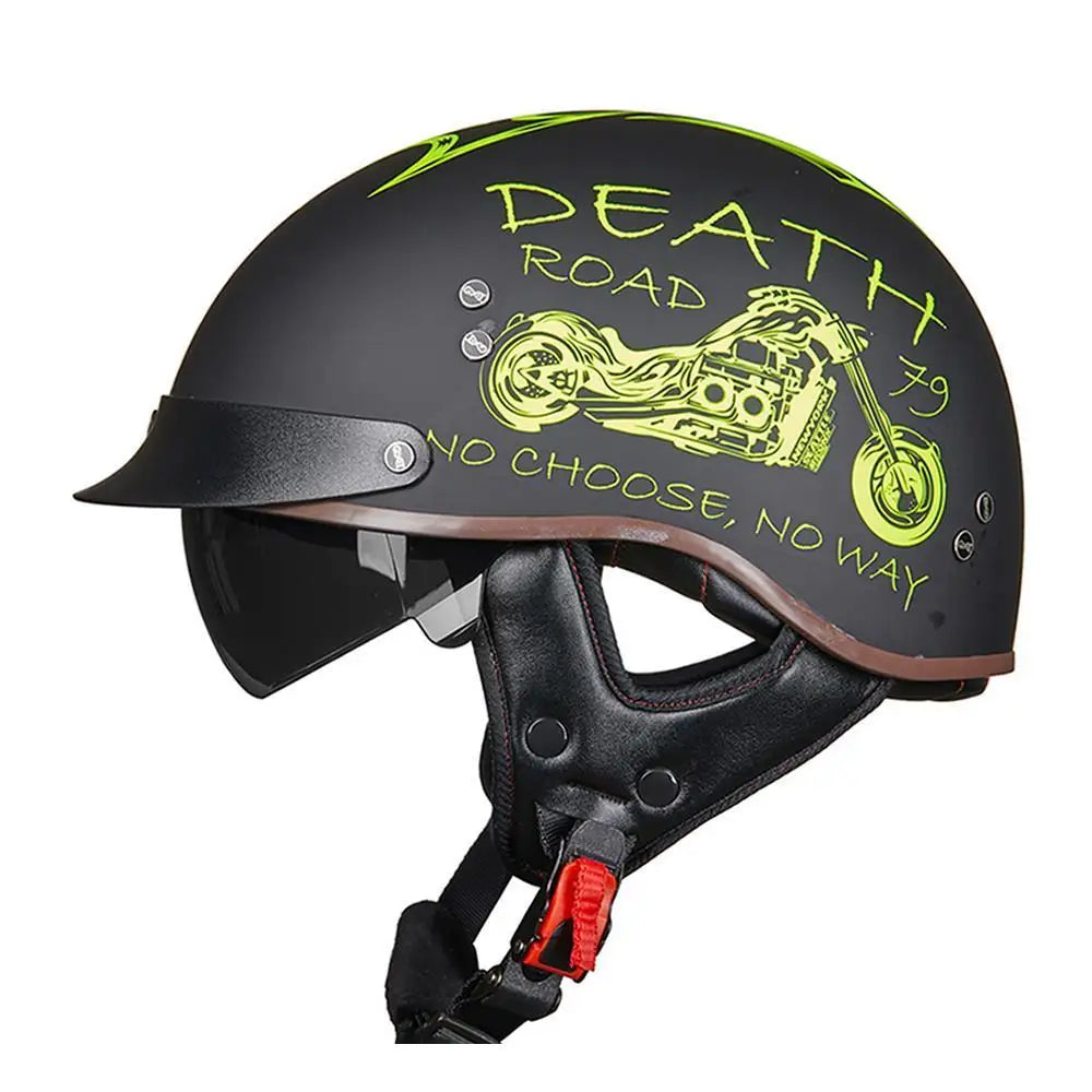 Classic Half Face Motorcycle Helmet - Bike Safety Gears Online