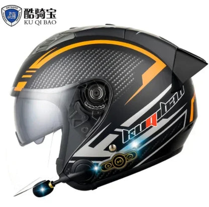 3/4 Motorcycle Helmet with Bluetooth and Detachable Liner Online