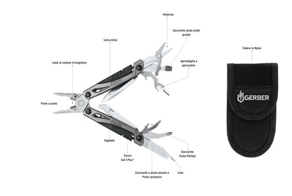 Gerber Strata 13 in 1 Multi Tool - Multifunctional Outdoor Tools 2024