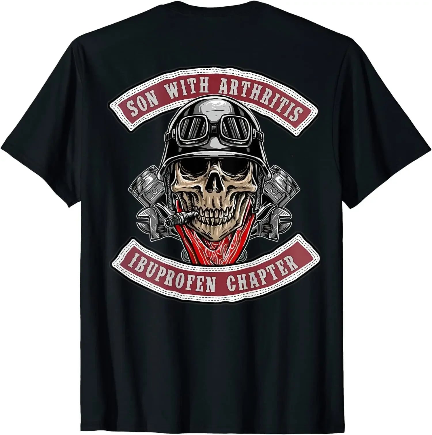 Sons with Arthritis Old Biker Motorcycle T-Shirt - Street Dreams USA