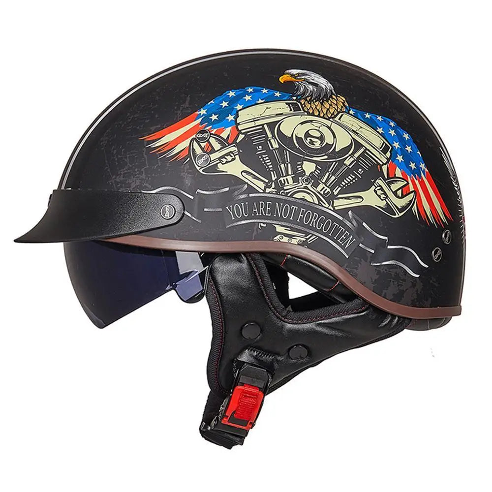 Classic Half Face Motorcycle Helmet - Bike Safety Gears Online