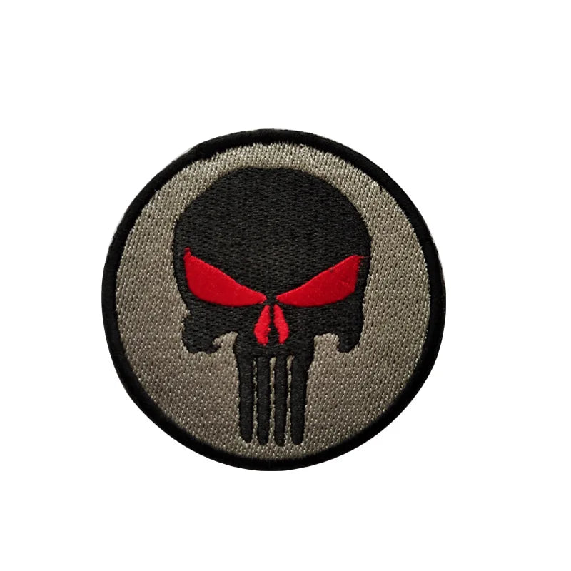 Punisher Logo Embroidered Patch - Bike Decoration Accessories Online