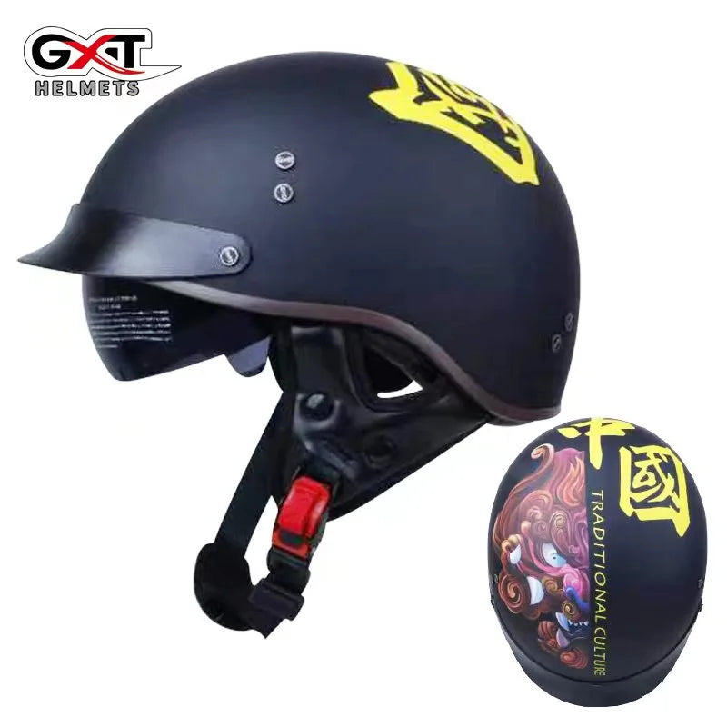 Classic Half Face Motorcycle Helmet - Bike Safety Gears Online