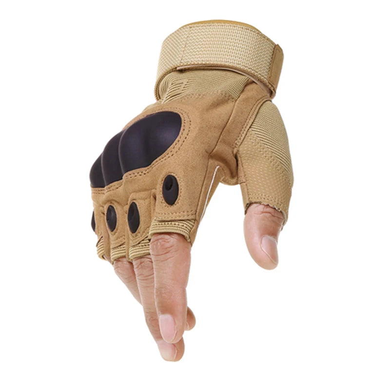 Half Finger Unisex Motorcycle Gloves - Outdoor Bike, Hunting Gloves