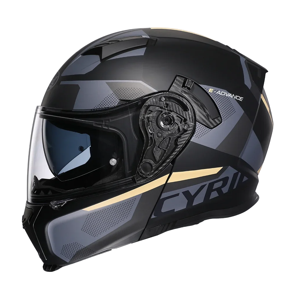 CYRIL Dual Visor Modular Flip-up Helmet - Bikers Safety Gear Online