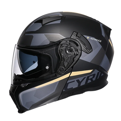 CYRIL Dual Visor Modular Flip-up Helmet - Bikers Safety Gear Online