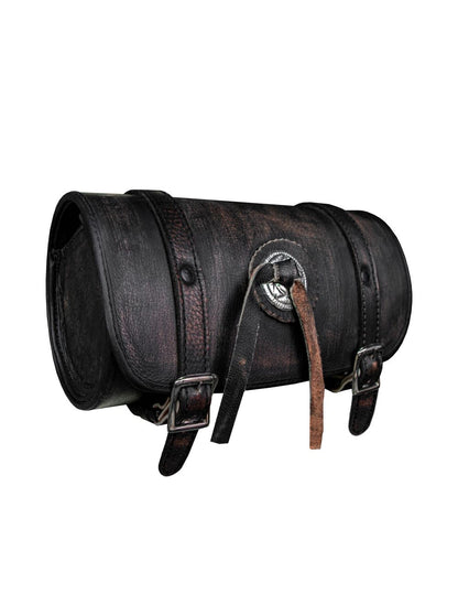 Distressed Brown Genuine Leather 10" Tool Bag